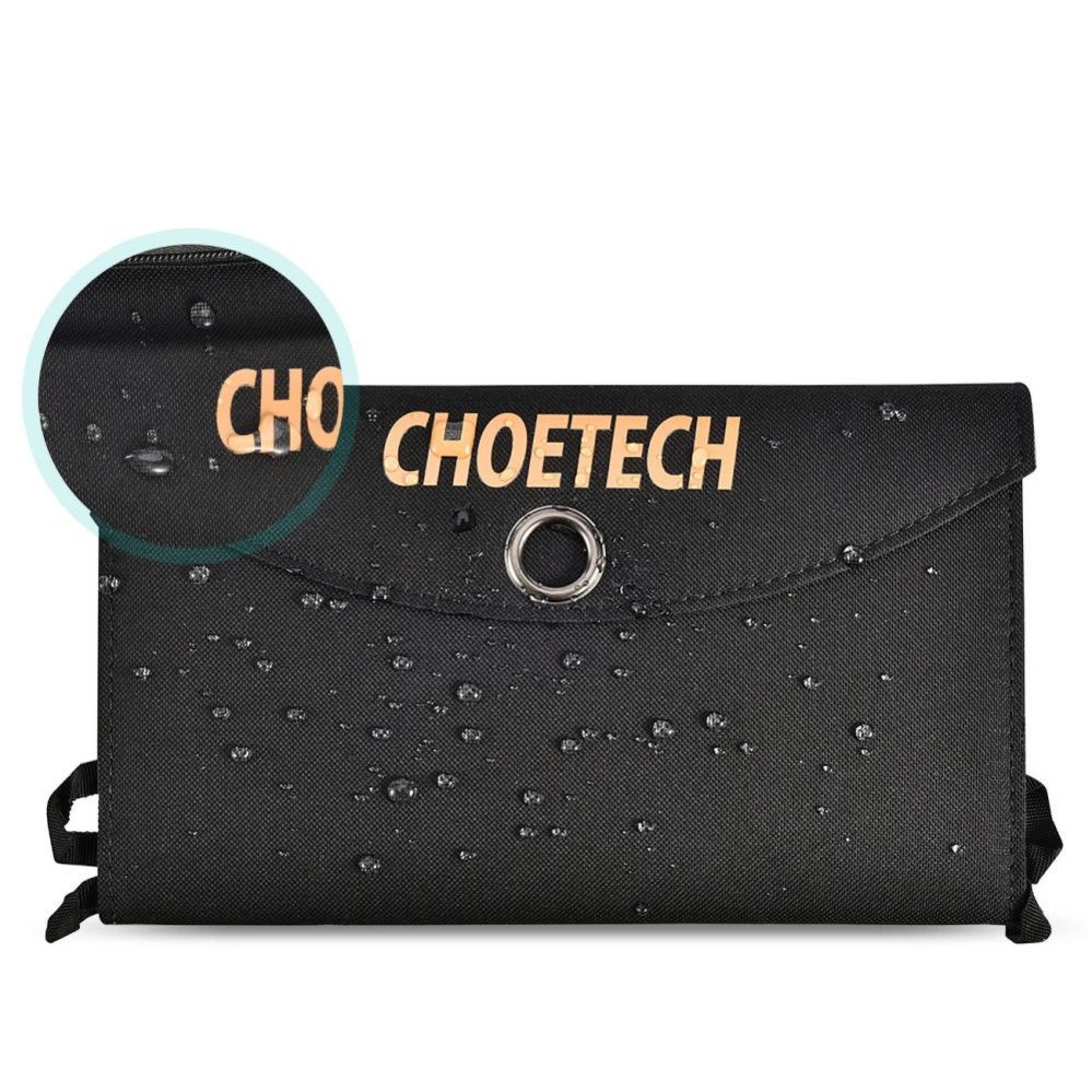 Laadija Choetech Choetech SC001 solar foldable charger 19W 2x USB-A - black