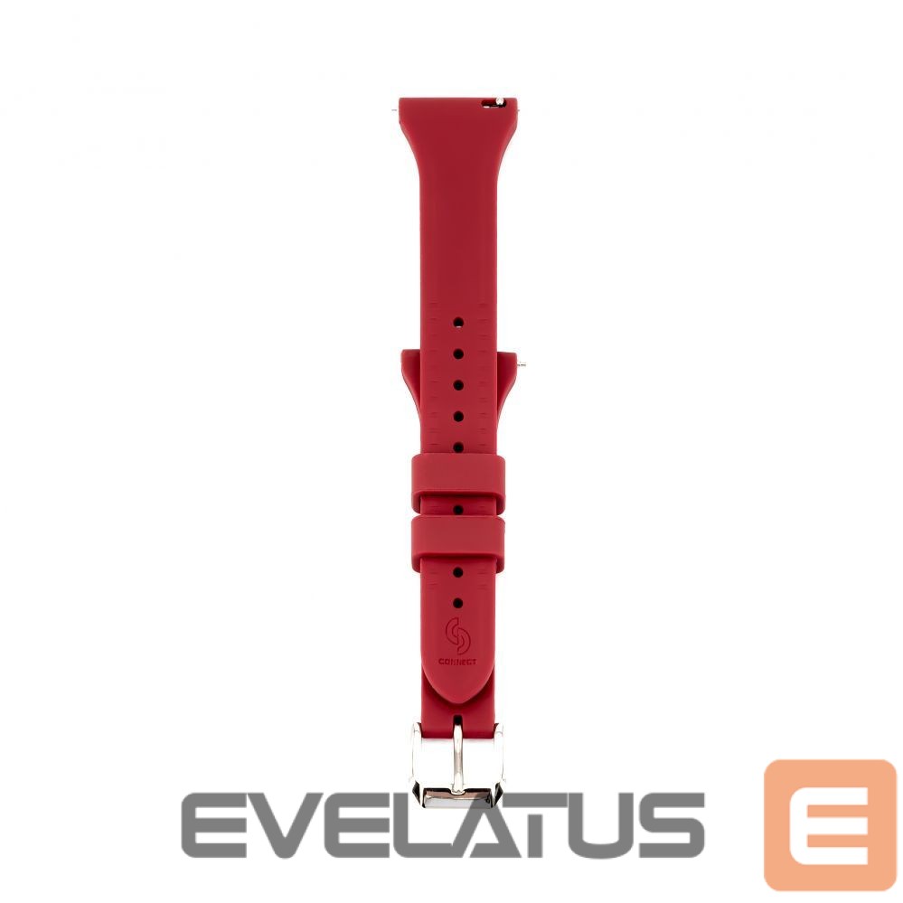 Strap Connect 20mm T-buckle Silicone Loop Watch Strap (130mm M/L) Plum