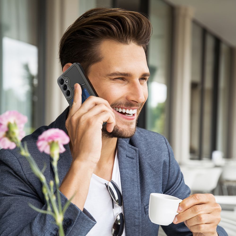 Tagakaaned Dux Ducis Dux Ducis Rafi II Case for Samsung Galaxy S25 with Stand and Wallet - Black