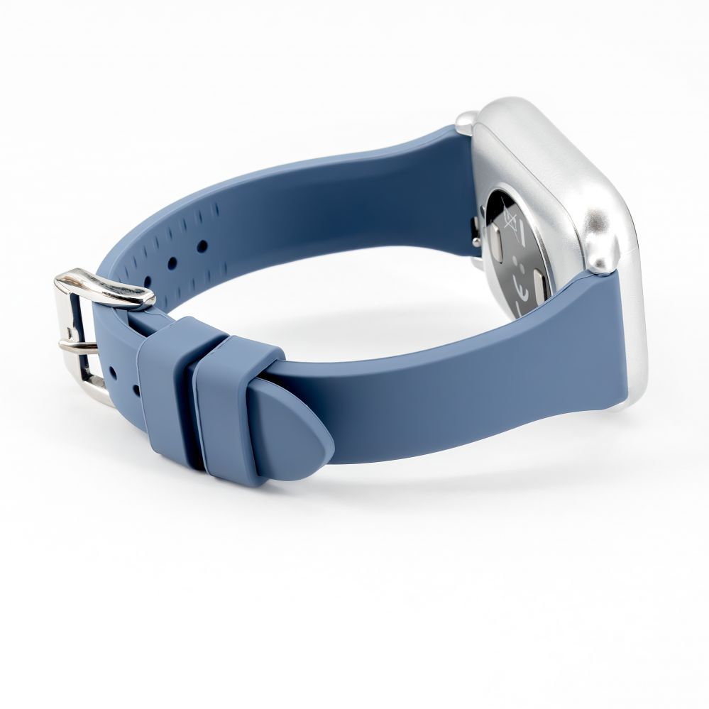 Rihm Connect 20mm T-buckle Silicone Loop Watch Strap (130mm M/L) Blue