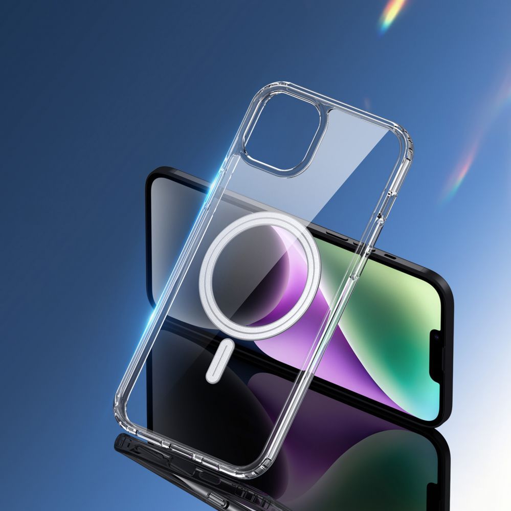 Back panel cover Dux Ducis iPhone 15 Plus Case with MagSafe Dux Ducis Clin - Transparent