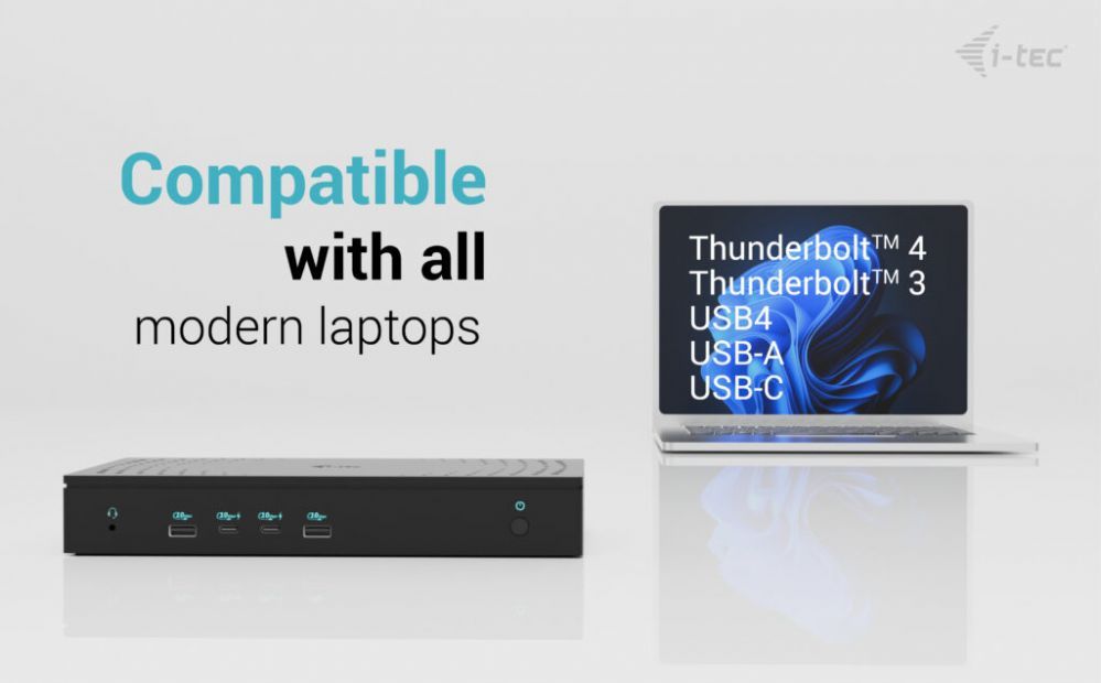 Computer accessories I-TEC I-TEC Universal 5x 4K Display DS+PD 100W