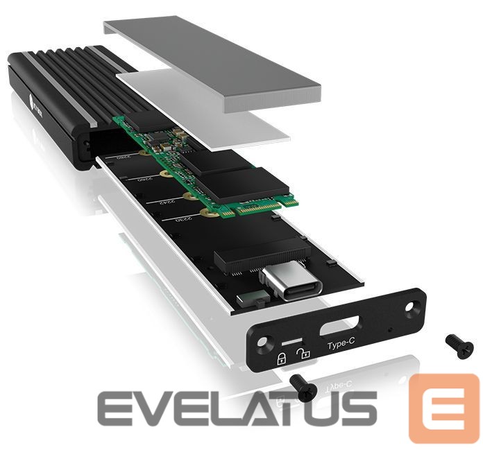 Other Computer Accessory Raidsonic Icy box IB-1824ML-C31 Enclosure for 1x NVMe