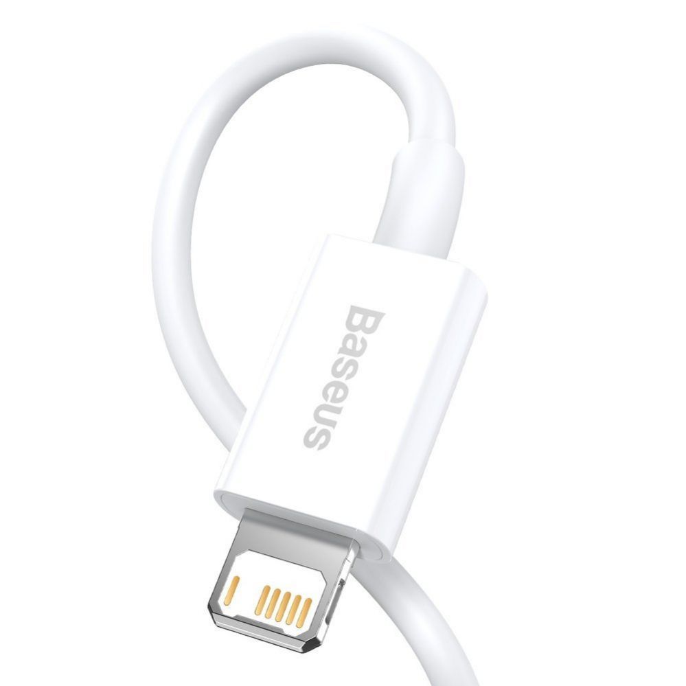 Kabelis Baseus Baseus Superior USB - Lightning 2.4A 2 m cable White (CALYS-C02)
