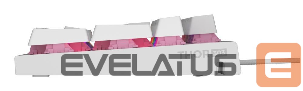 Computer keyboard Genesis THOR 303 | Mechanical Gaming Keyboard | Wired | US | White | USB Type-A | Outemu Peach Silent