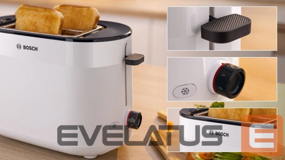 Röster Bosch Compact Toaster | TAT2M121 MyMoment | Power 950 W | Number of slots 2 | Housing material Plastic | White