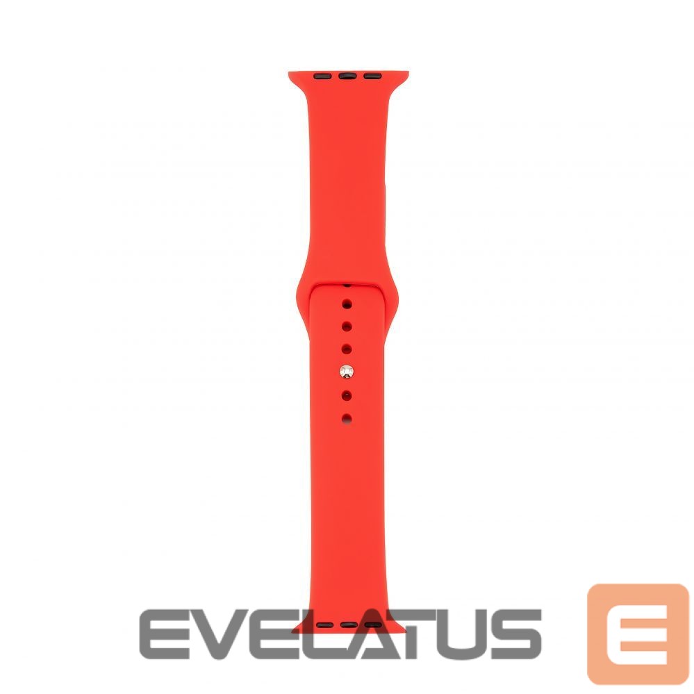 Strap Connect Watch 42/44/45mm Silicone Loop Watch Strap (140mm M/L) Red