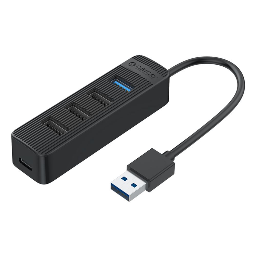 Üleminek Orico Orico TWU32-4A USB-A 3.1 hub / 1x USB-A 3.1 + 3x USB-A 2.0 + USB-C 5V/3A - black