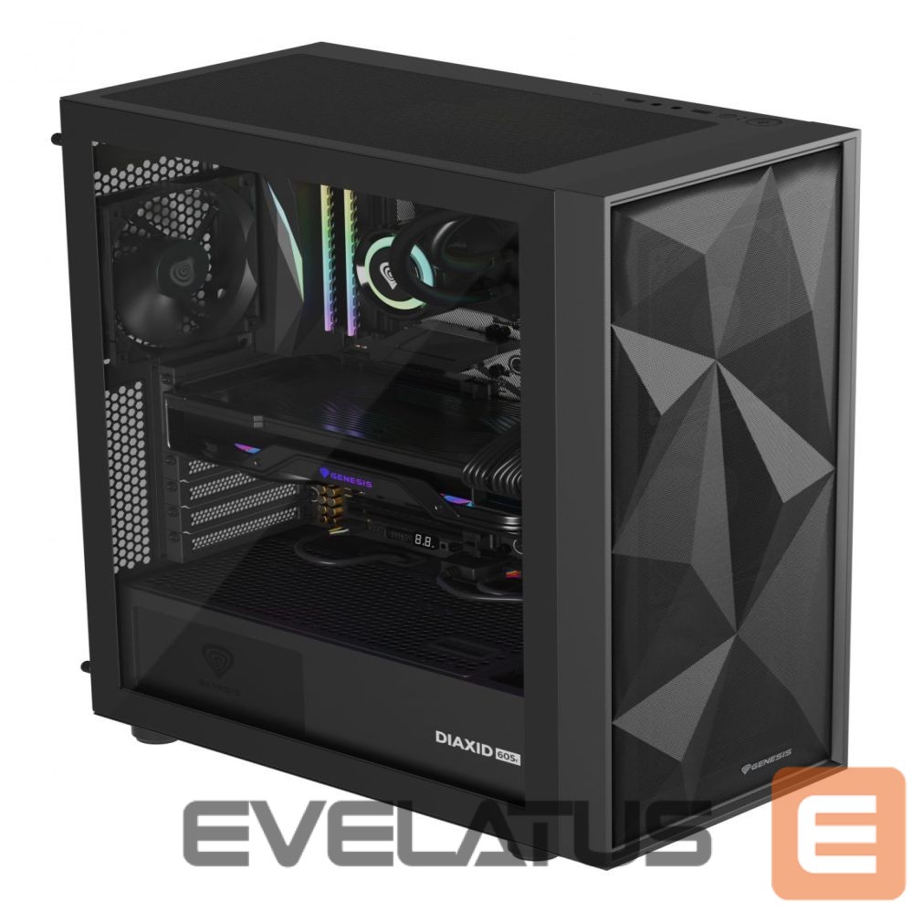 Computer components Natec NATEC Genesis PC Case Diaxid 605F black