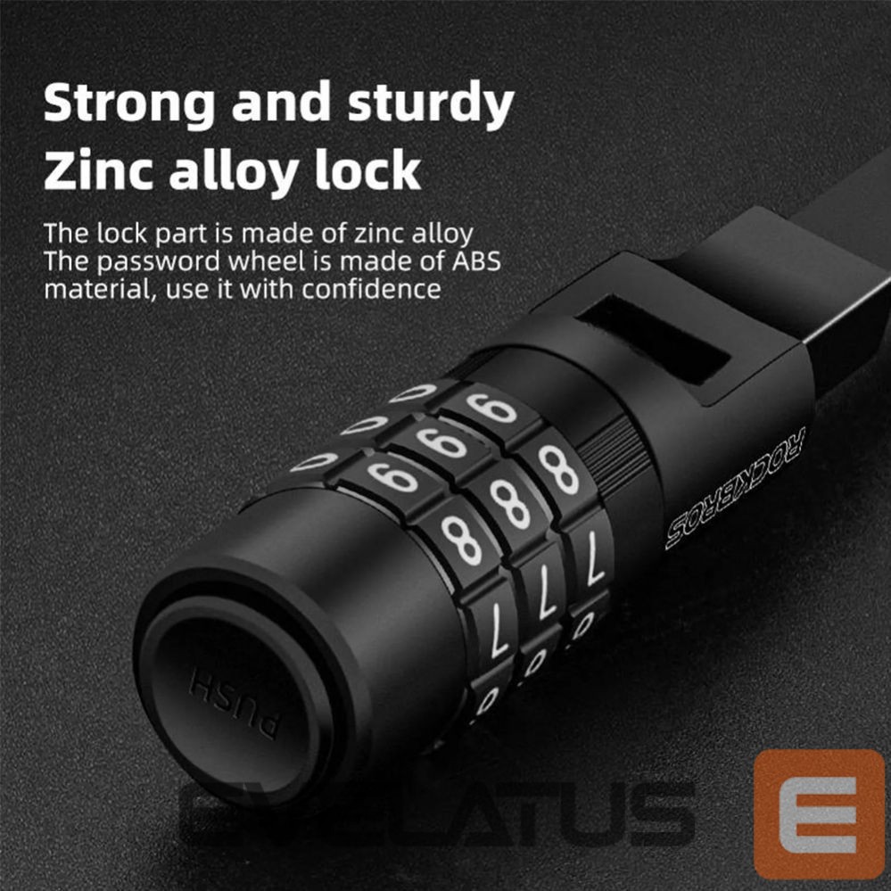 Bicycle accessory Rockbros Rockbros 3240001001 bicycle lock for 0.5 m combination - black