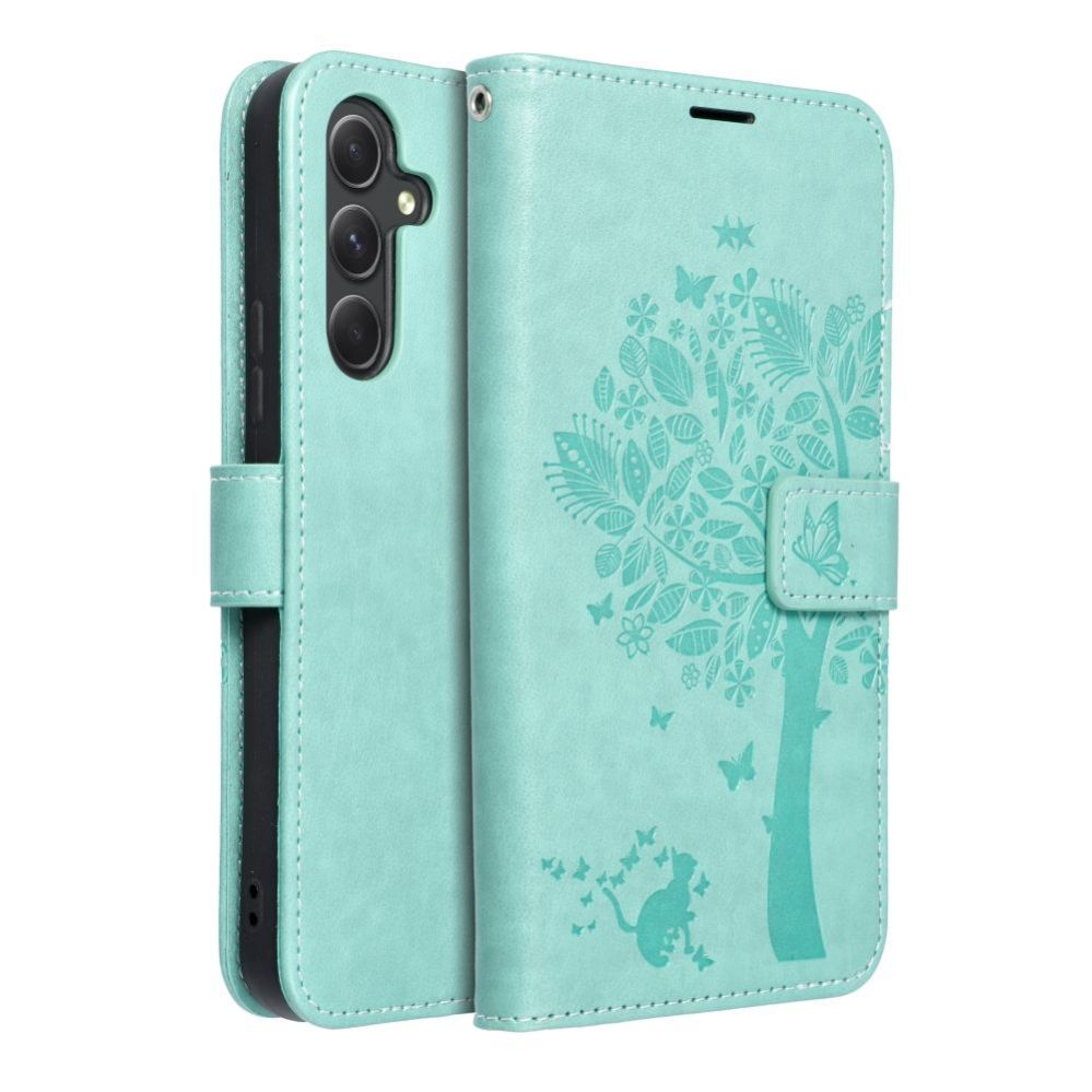 Tagakaaned OEM MEZZO Book case for SAMSUNG A54 5G tree green