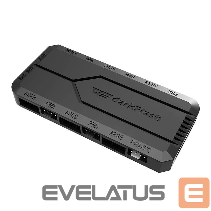 Other Computer Accessory Darkflash Fan control box for computer Darkflash RC2 RGB PWM + remote controller (black)