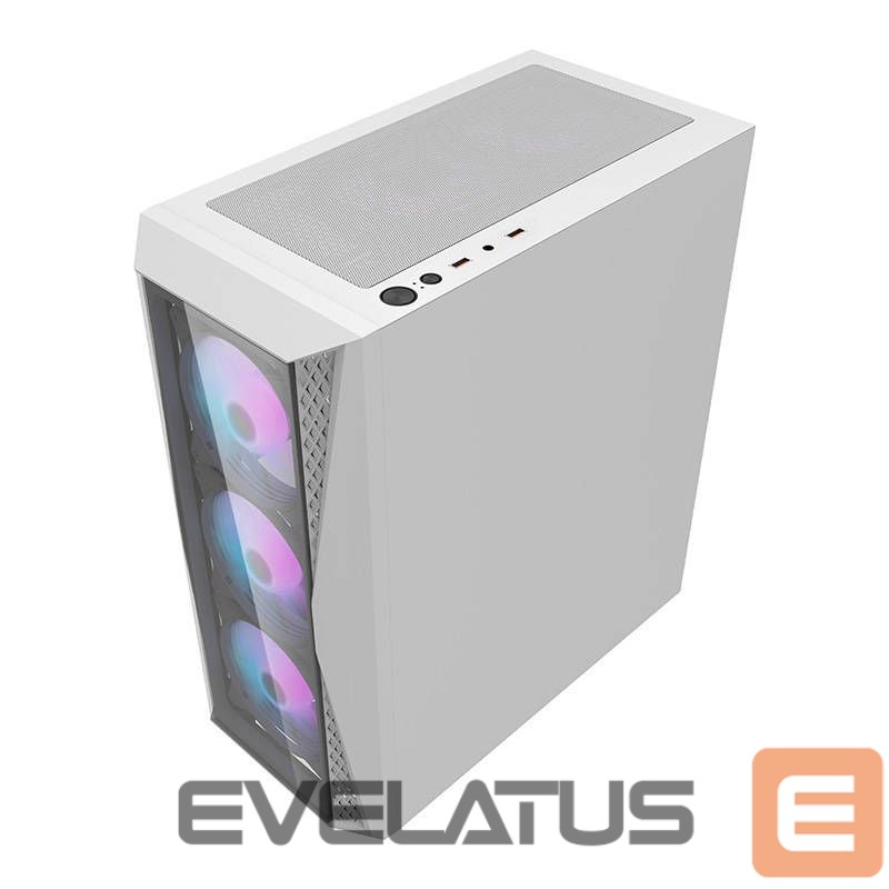 Cooler Darkflash Darkflash DK352 Plus computer case + 4 fans (black and white)