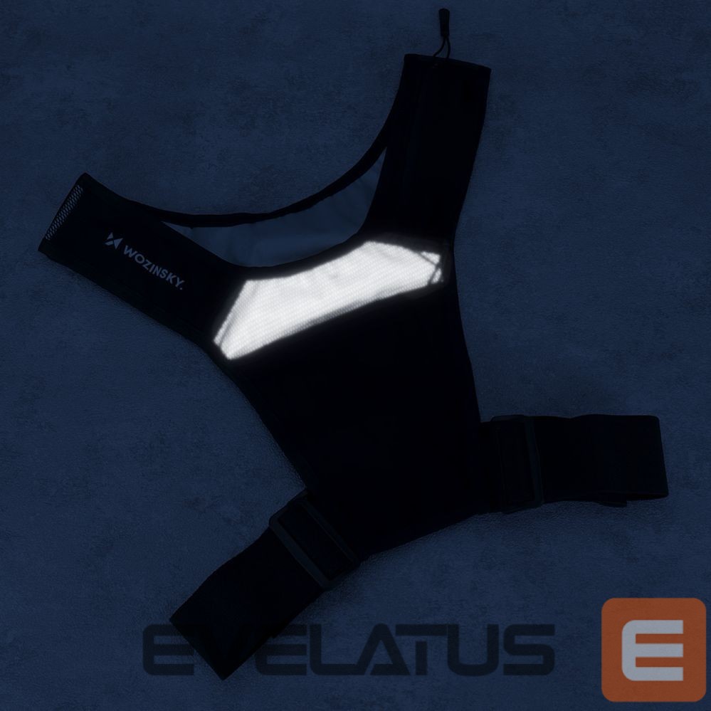 Teised Wozinsky Wozinsky WKDB1 Reflective Running Vest - Black