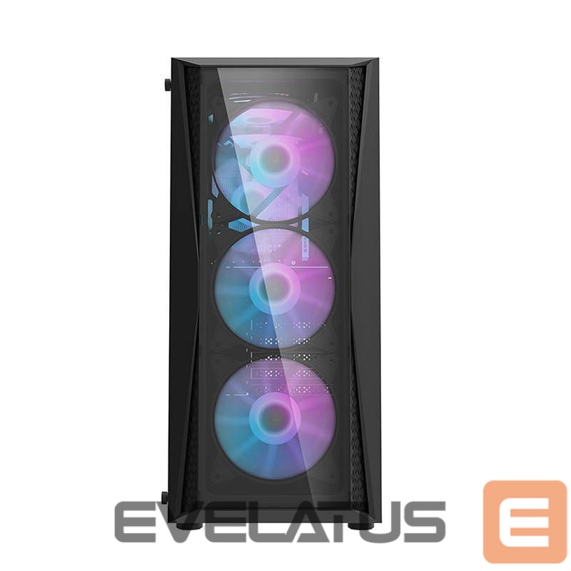 Cooler Darkflash Darkflash DK352 Plus computer case + 4 fans (black)