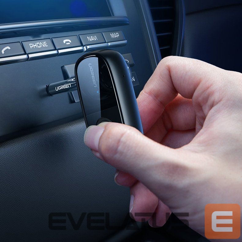 Kõrvaklapid Ugreen Ugreen Bluetooth 5.0 audio receiver AUX aptX, aptX LL mini headphone jack black (70304)