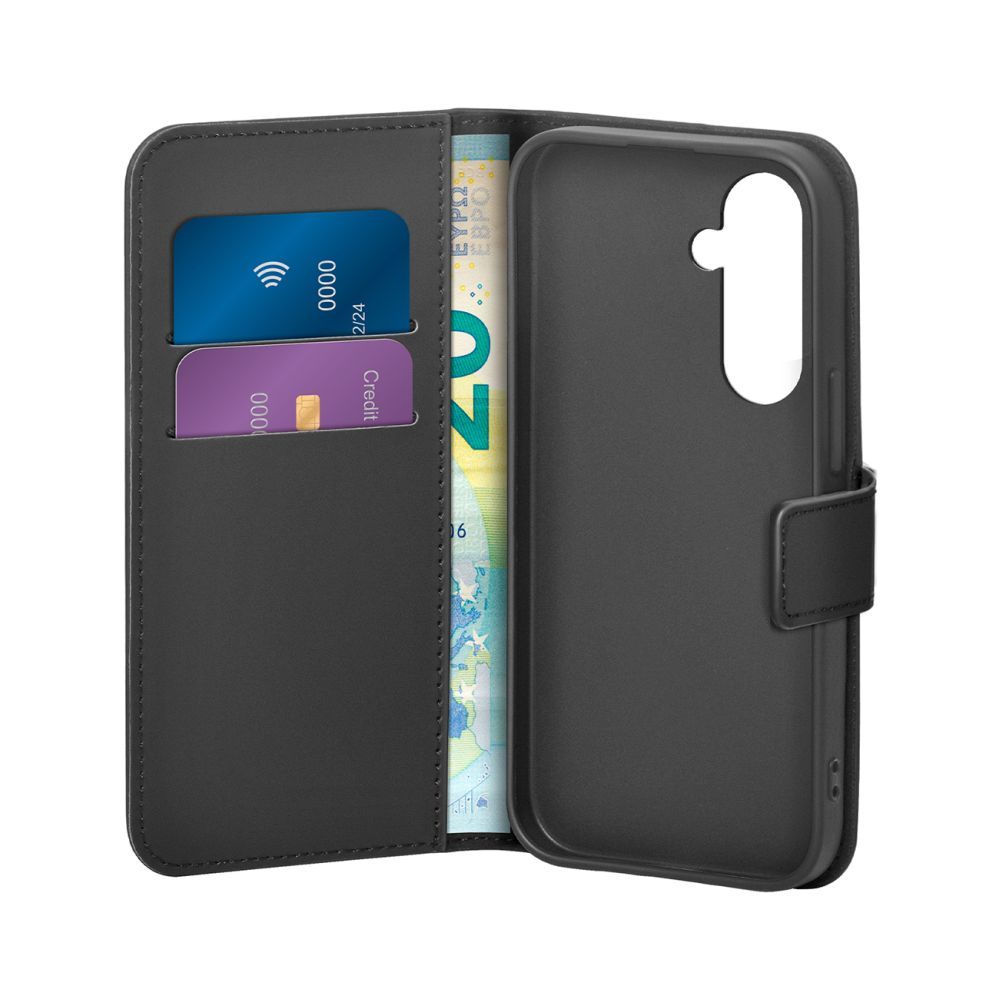 Tagakaaned Puro Puro Booklet Case with Flip and Wallet for Samsung Galaxy S25 - Black
