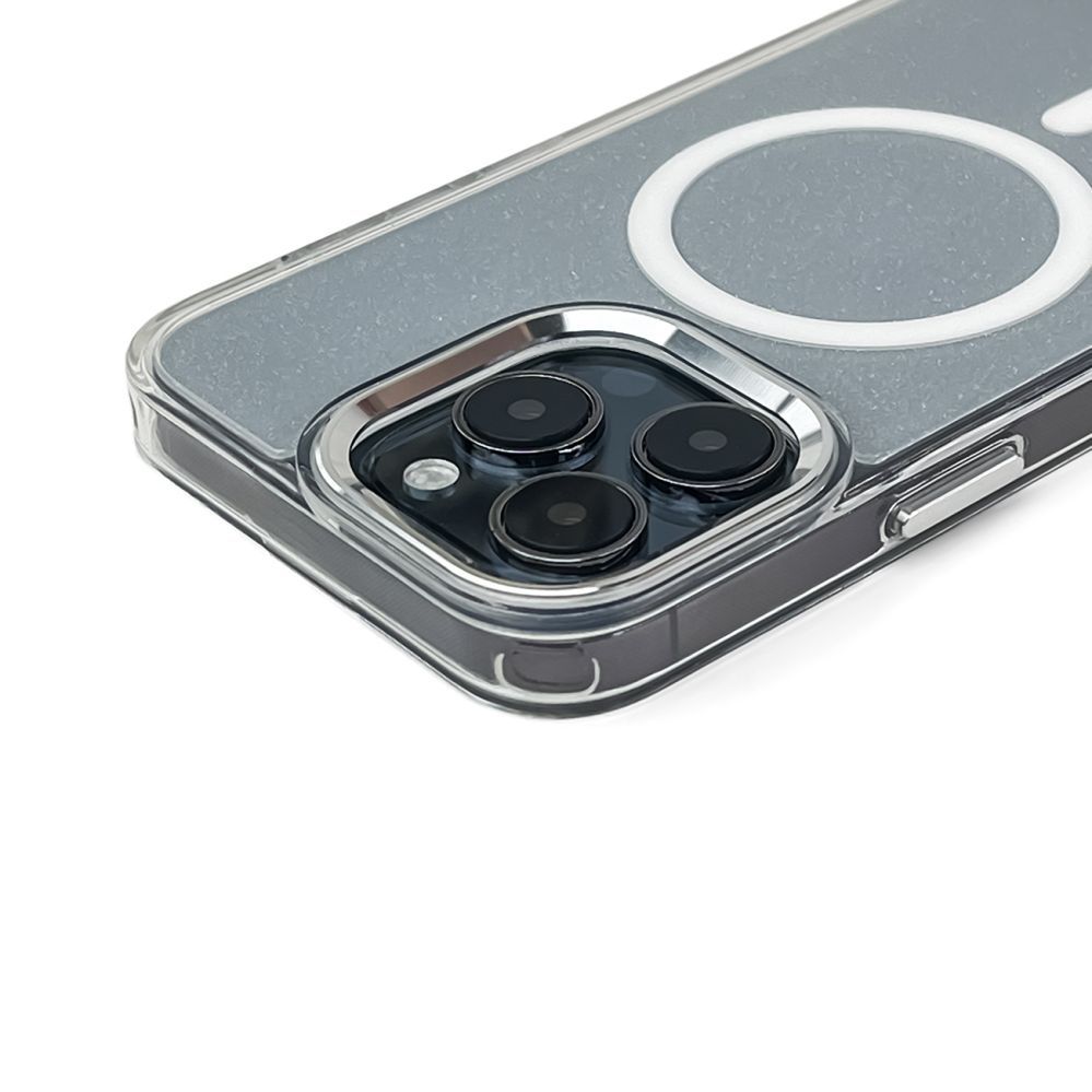 Tagakaaned Wozinsky Wozinsky Glitter Case with Mag Safe for Samsung Galaxy S25 - Clear with Glitter