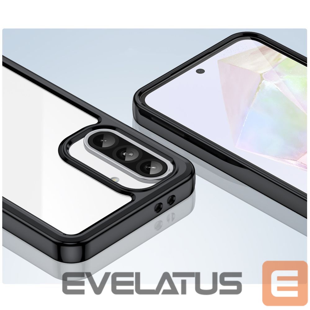 Nugarėlės dėklai Hurtel Outer Space Case for Samsung Galaxy A26 Cover with Flexible Frame - Black