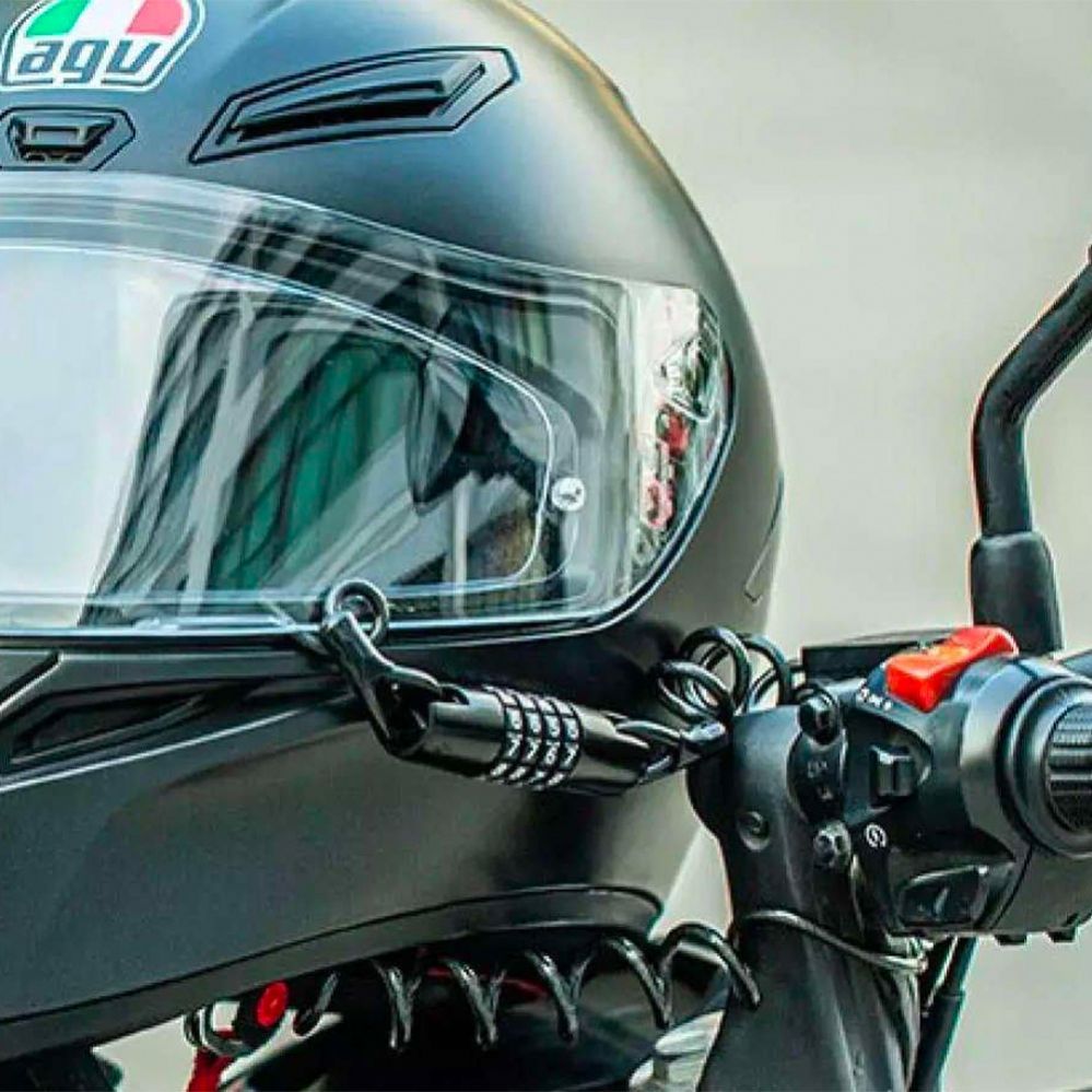 Jalgratta tarvik Rockbros Rockbros T609 bicycle lock with 1.5 m combination - black