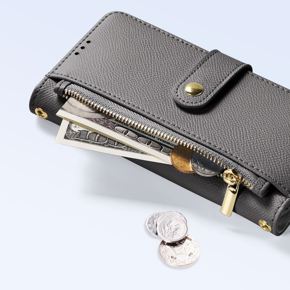 Back panel cover Dux Ducis Dux Ducis Lawa Leather Case for iPhone 15 Pro - Gray