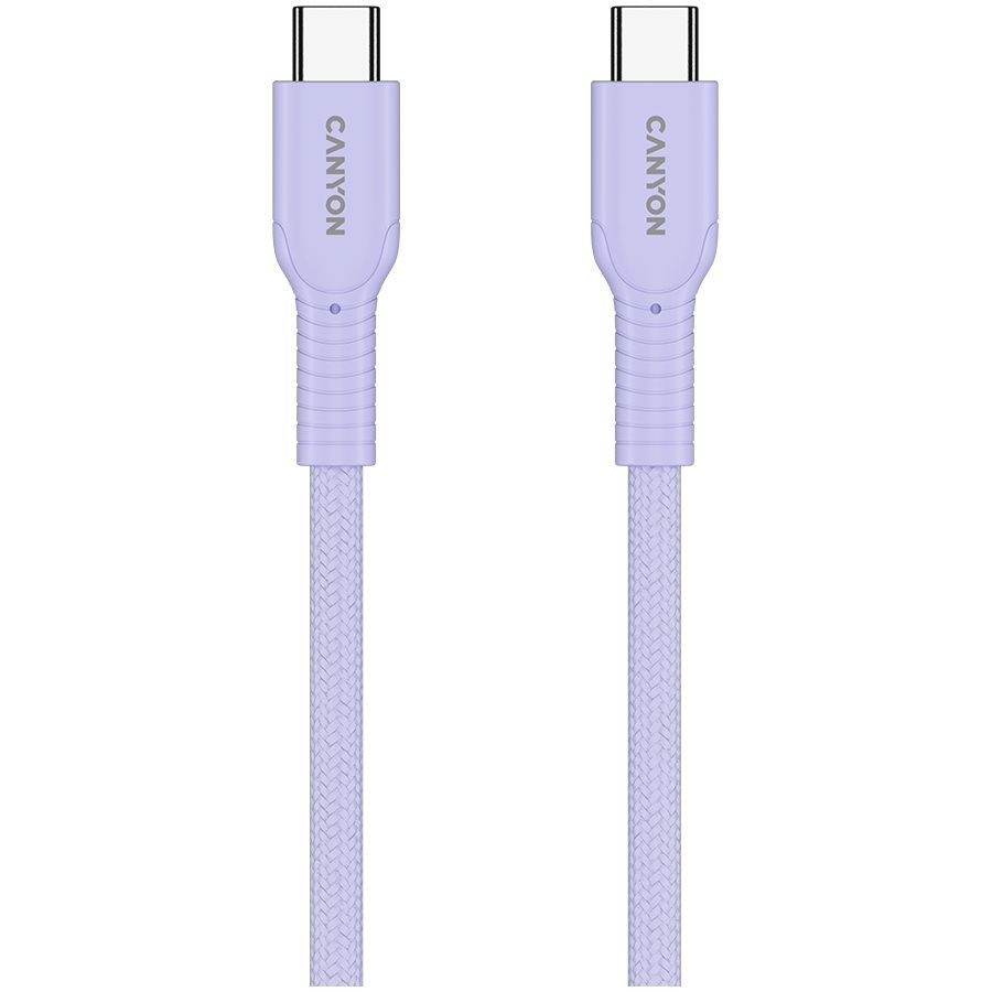 Cable Canyon CANYON cable OnWire 60CL C-C 60W COLOR Braided 1m Purple
