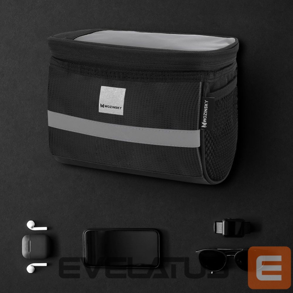 Bicycle accessory Wozinsky Wozinsky Bike Handlebar Bag with Phone Case 2L Black (WBB12BK)