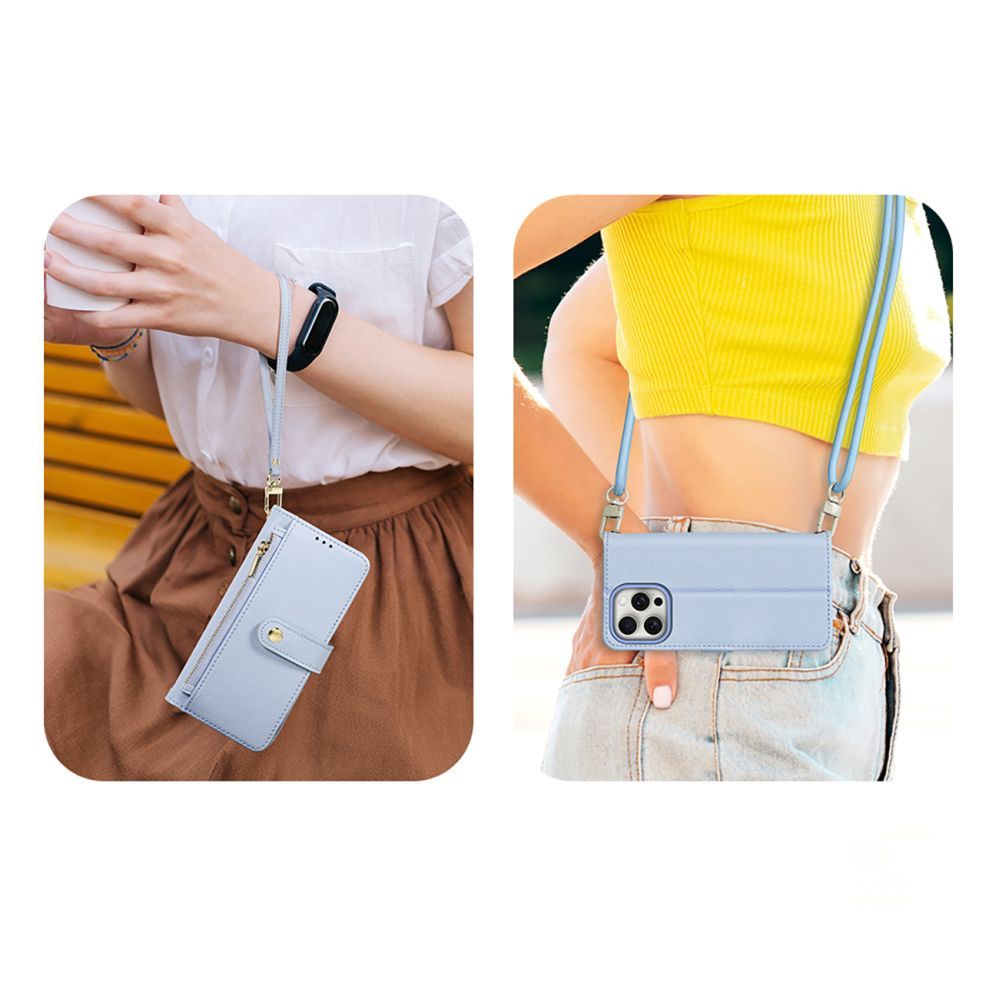 Back panel cover Dux Ducis Dux Ducis Lawa Leather Case for iPhone 15 Pro - Blue