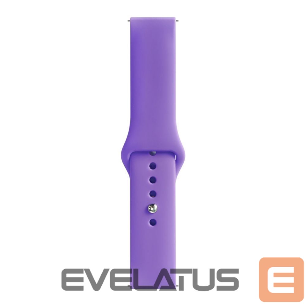 Strap Evelatus Evelatus 20mm Silicone Loop Watch Straps (S/M 110mm) Deep Purple
