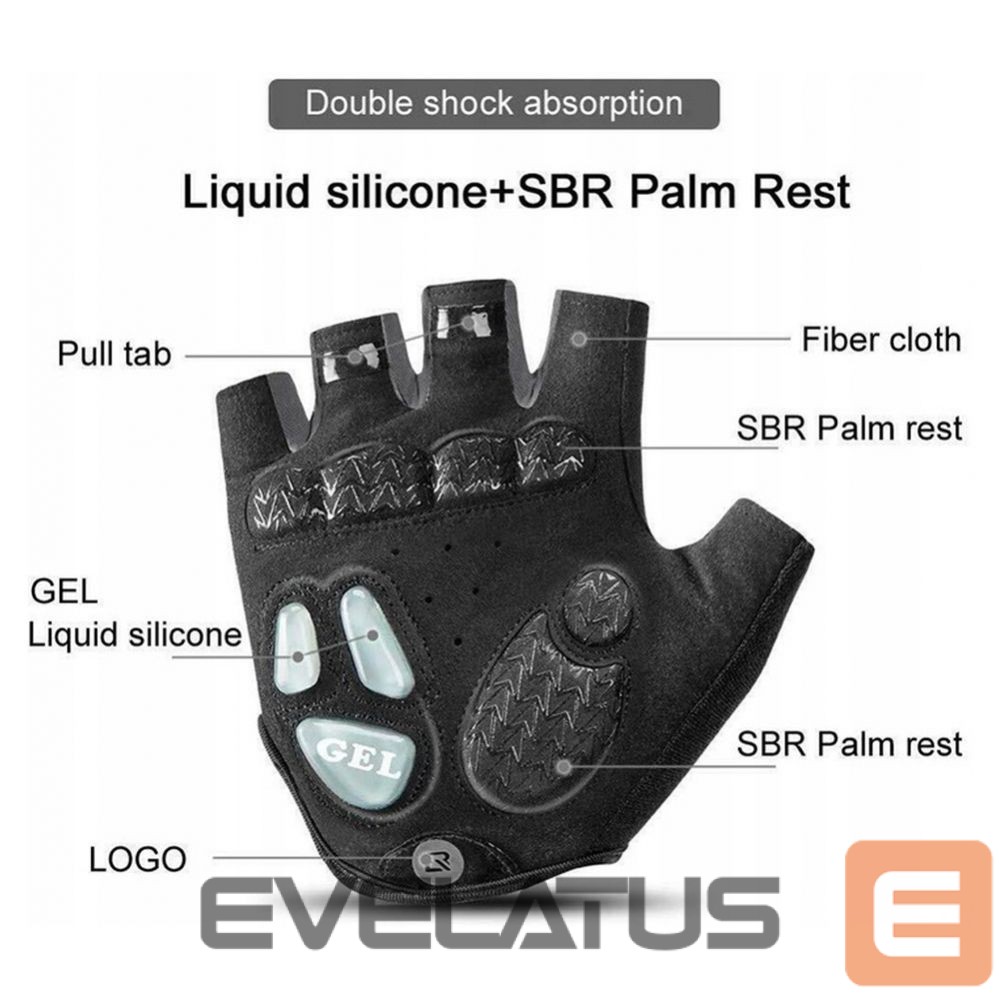 Jalgratta tarvik Rockbros L \ Black || Gray