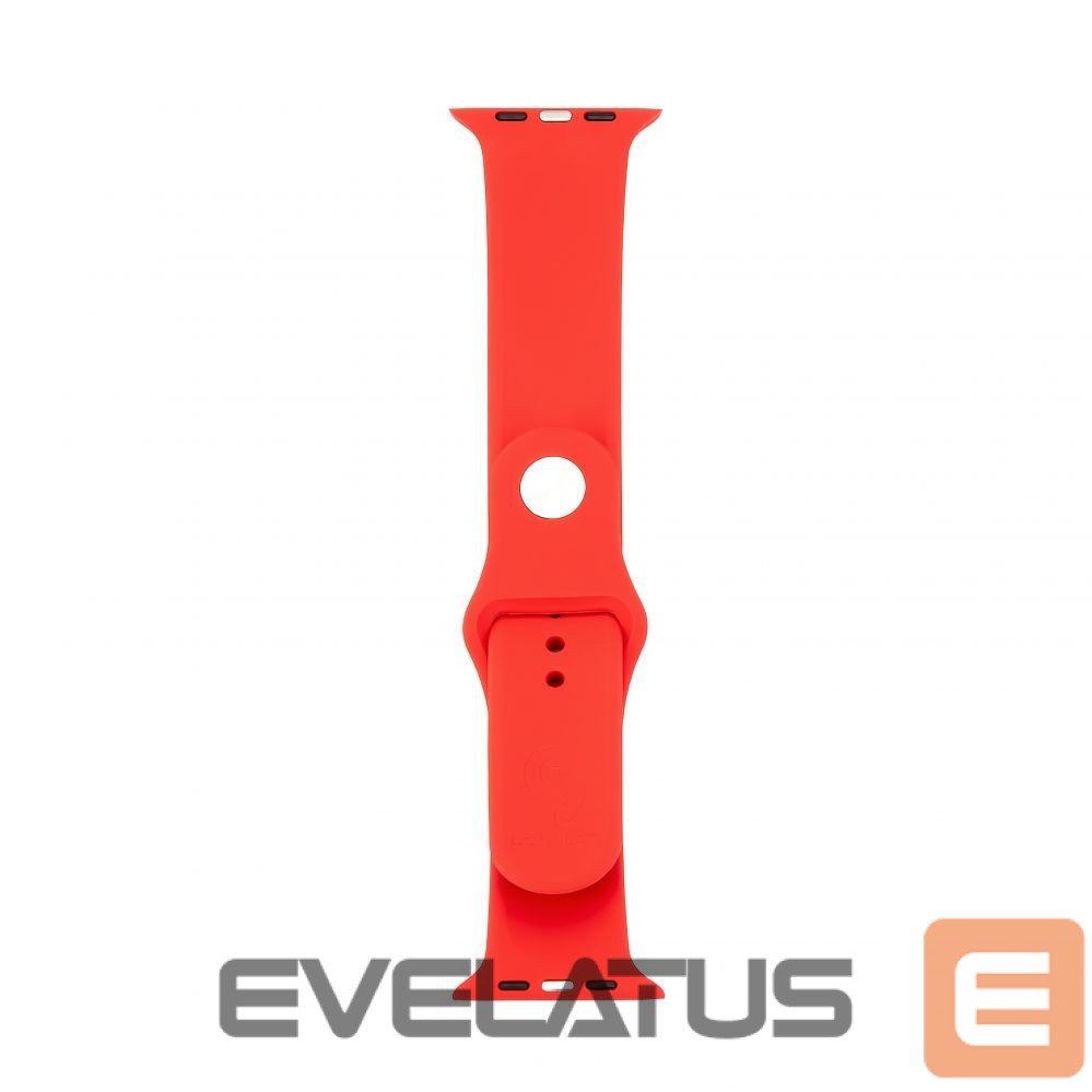 Strap Connect Watch 42/44/45mm Silicone Loop Watch Strap (140mm M/L) Red