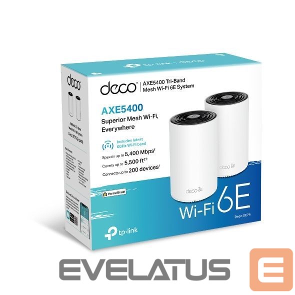 Routers TP-Link WRL MESH ROUTER 5400MBPS/DECO XE75(2-PACK)