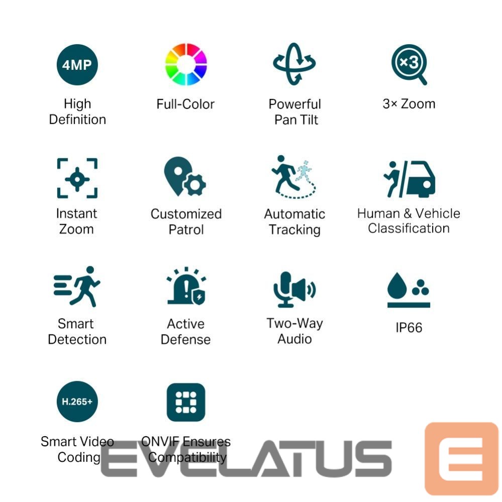 IP-kamera TP-Link NET CAMERA 4MP PTZ/VIGI C540V