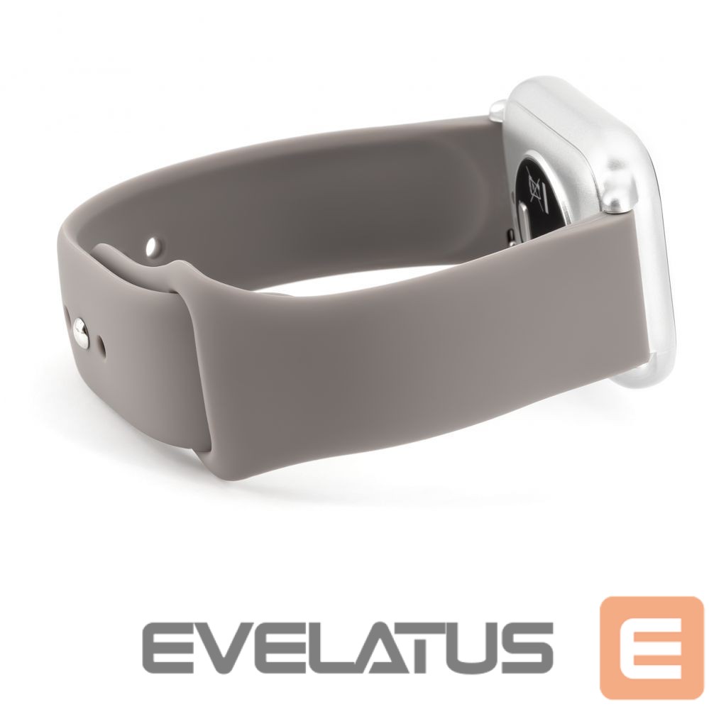 Dirželis Connect 22mm Silicone Loop Watch Strap (S/M 110mm) Gray