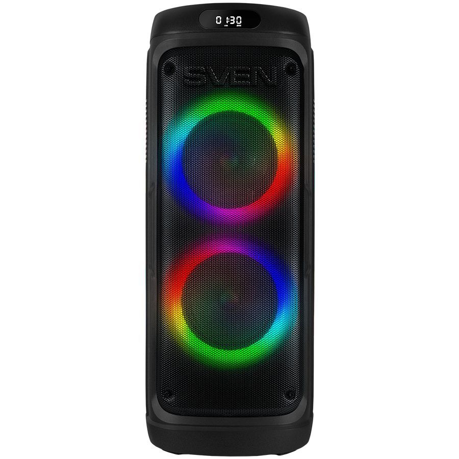 Bluetooth speakers Sven Speaker SVEN PS-770, black (100W, TWS, Bluetooth, FM, USB, microSD, LED-display, 4400mA*h)