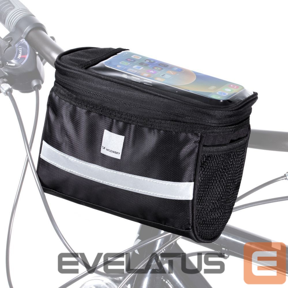 Bicycle accessory Wozinsky Wozinsky Bike Handlebar Bag with Phone Case 2L Black (WBB12BK)