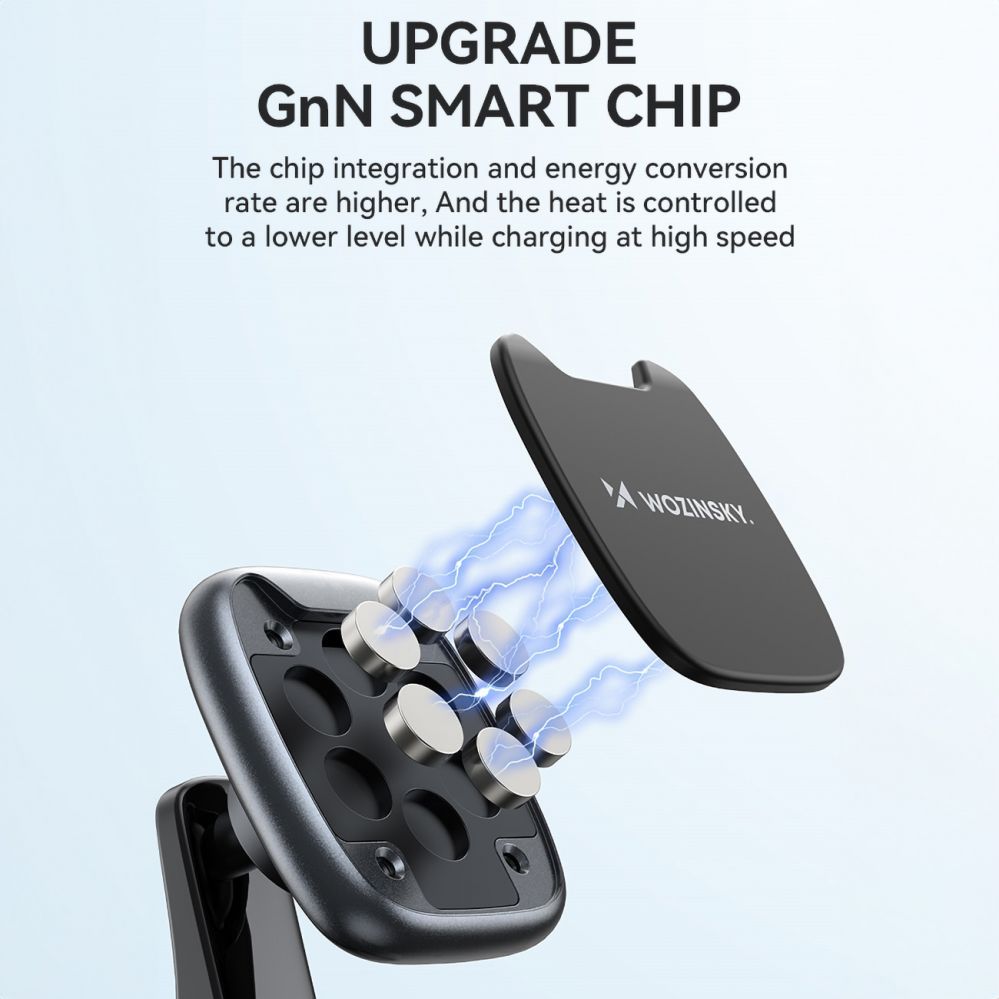 Citas preces Wozinsky Wozinsky WUMTD magnetic phone holder for car dashboard - black