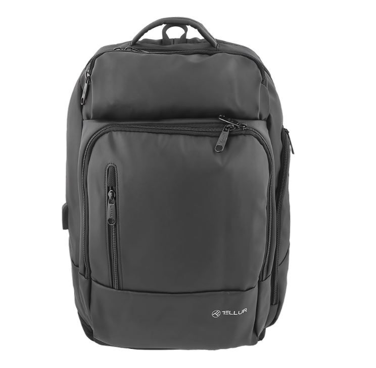 Mugursomas Tellur 17.3 Notebook Backpack Business XL, USB port, black