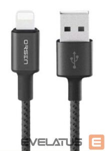 Kitos prekės Orsen  S9M USB A and Micro 2.1A 1m black 