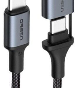 Muud kaubad Orsen  S8 2-IN-1 USB and Type-C 5A 1.5m black 