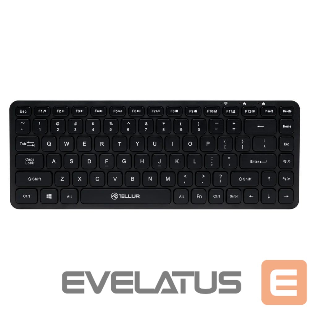 Arvuti klaviatuur Tellur Mini Wireless Keyboard Black