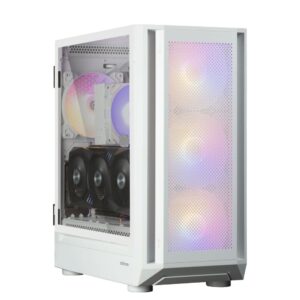 Computer case ZALMAN  i6 White, RGB fan x4 T/G 