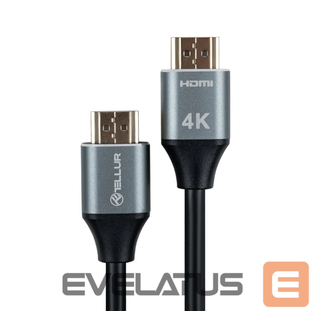 Cable Tellur High Speed HDMI 2.0 cable, 4K 18Gbps plug-plug Ethernet gold-plated 3m black