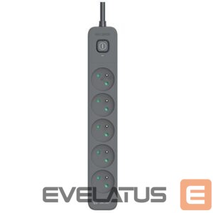 Koduelektroonika Tracer  47023 Zebra mobile ready 1.5m (5 outlets + 2USB 2,1A) 