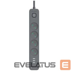 Consumer electronics Tracer  47027 Power Line+ 1.5m (4 outlets +3x USB A, 5V 2,4A) 