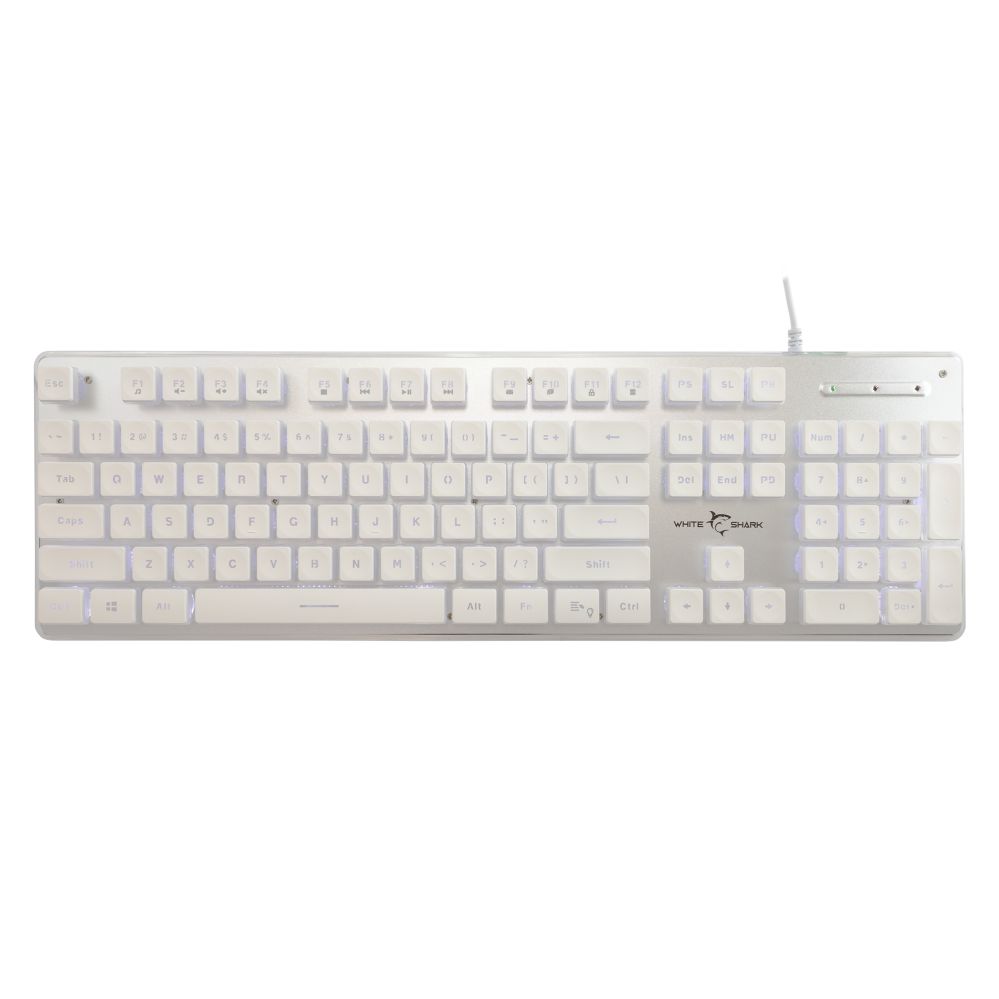 Computer keyboard White Shark GK-003241 Tachi White US