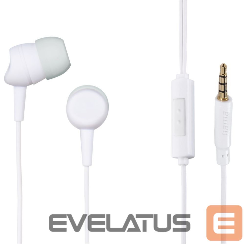 Wired headphones Hama Hama 00184140 Kooky White