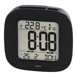 Wall and interior clocks Hama  Hama 00186373 RC 45 Alarm Clock Black 