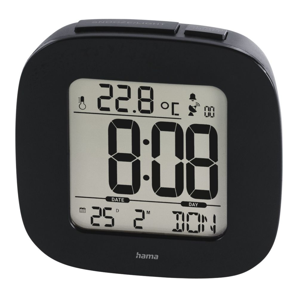 Sienas pulksteņi un pulksteņi interjeram Hama Hama 00186373 RC 45 Alarm Clock Black
