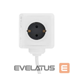 Consumer electronics Tellur  Power Cube Extended, Power strip 4 Outlets + 2xUSB ports, 1.5m cable white 